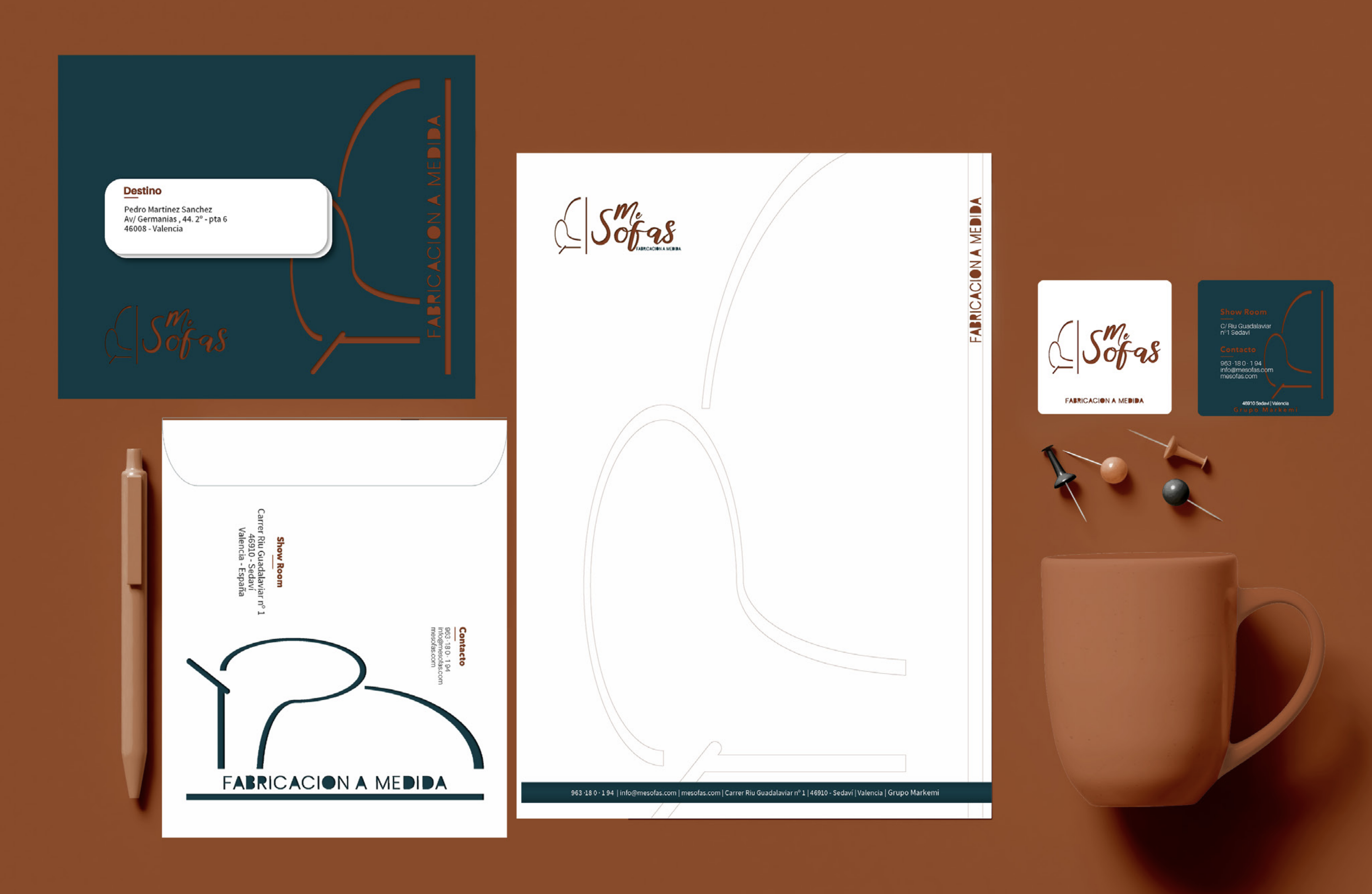 Imagen de la papeleria y soportes fisicos y material de la empresa